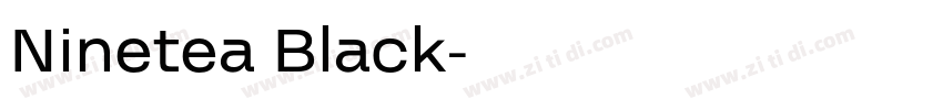 Ninetea Black字体转换